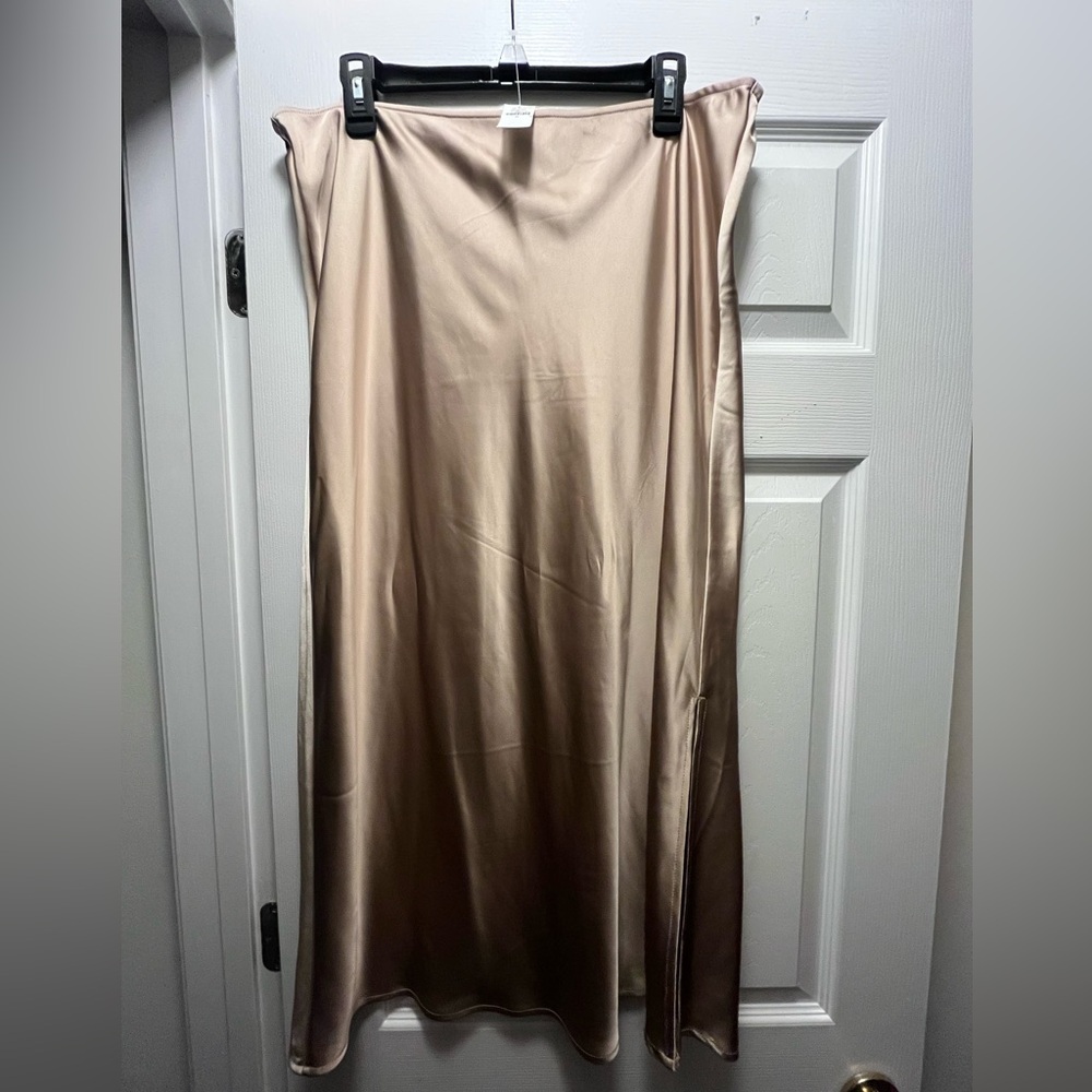 Elegant Satin Slip Skirt